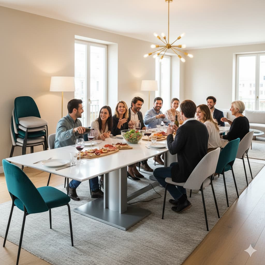 Consola Extensibilă Italiană: Soluția Genială 2-în-1 Care Salvează Spațiu și Impune Stil