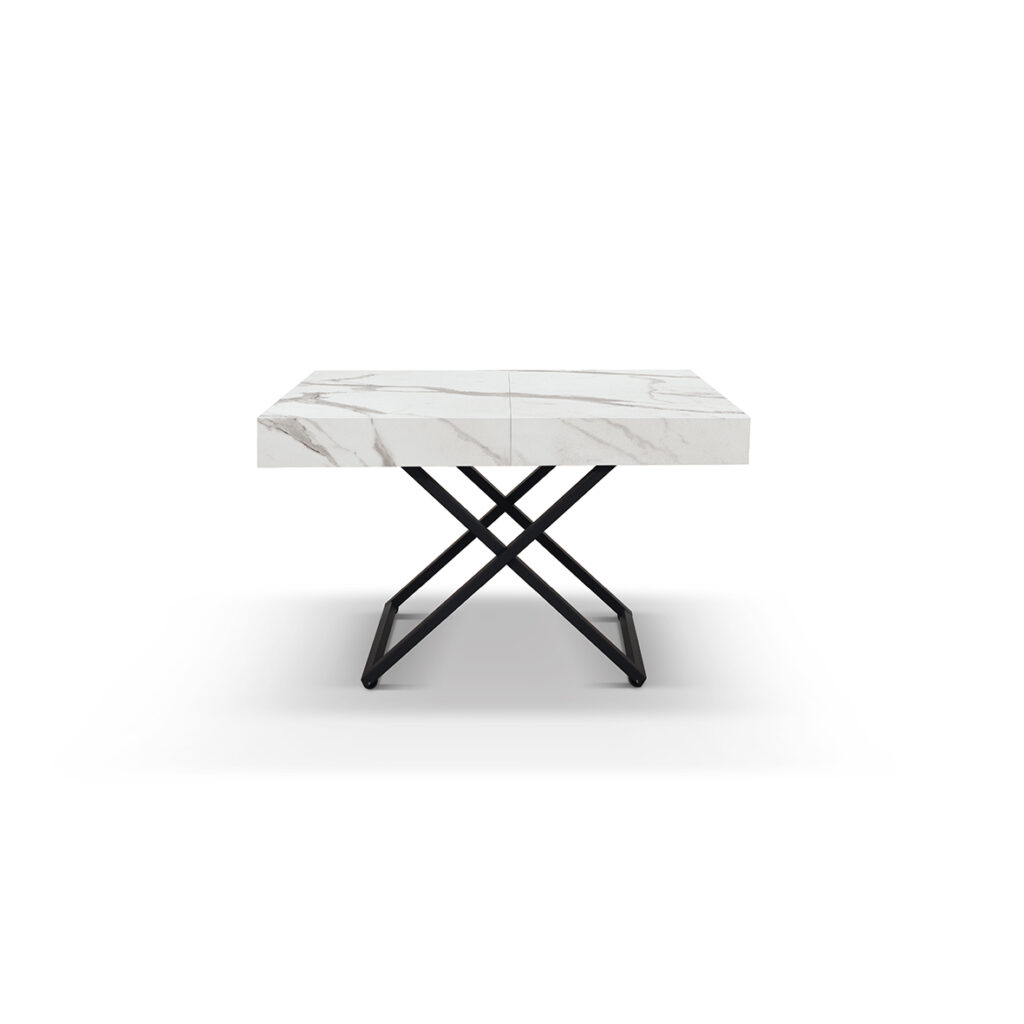 masa transformabila, nuanta blat gri ciment, extensibila