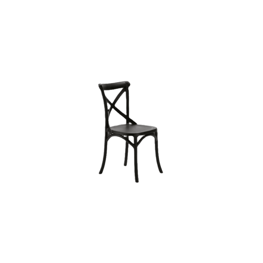 Set 4 scaune BALLINT-POLIPROPILENA- HORECA - NEGRU