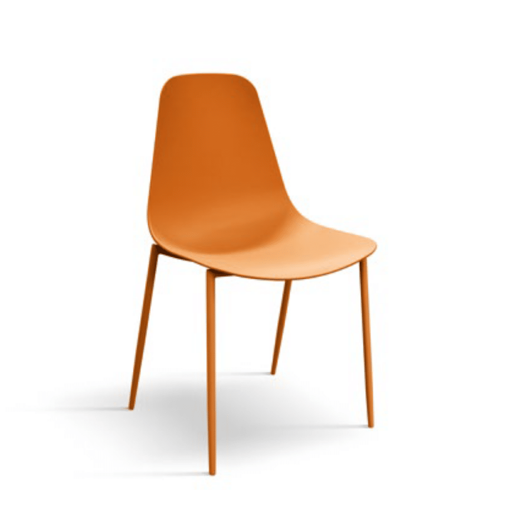 Set 4 scaune SHAPE -POLIPROPILENA- HORECA - PORTOCALIU