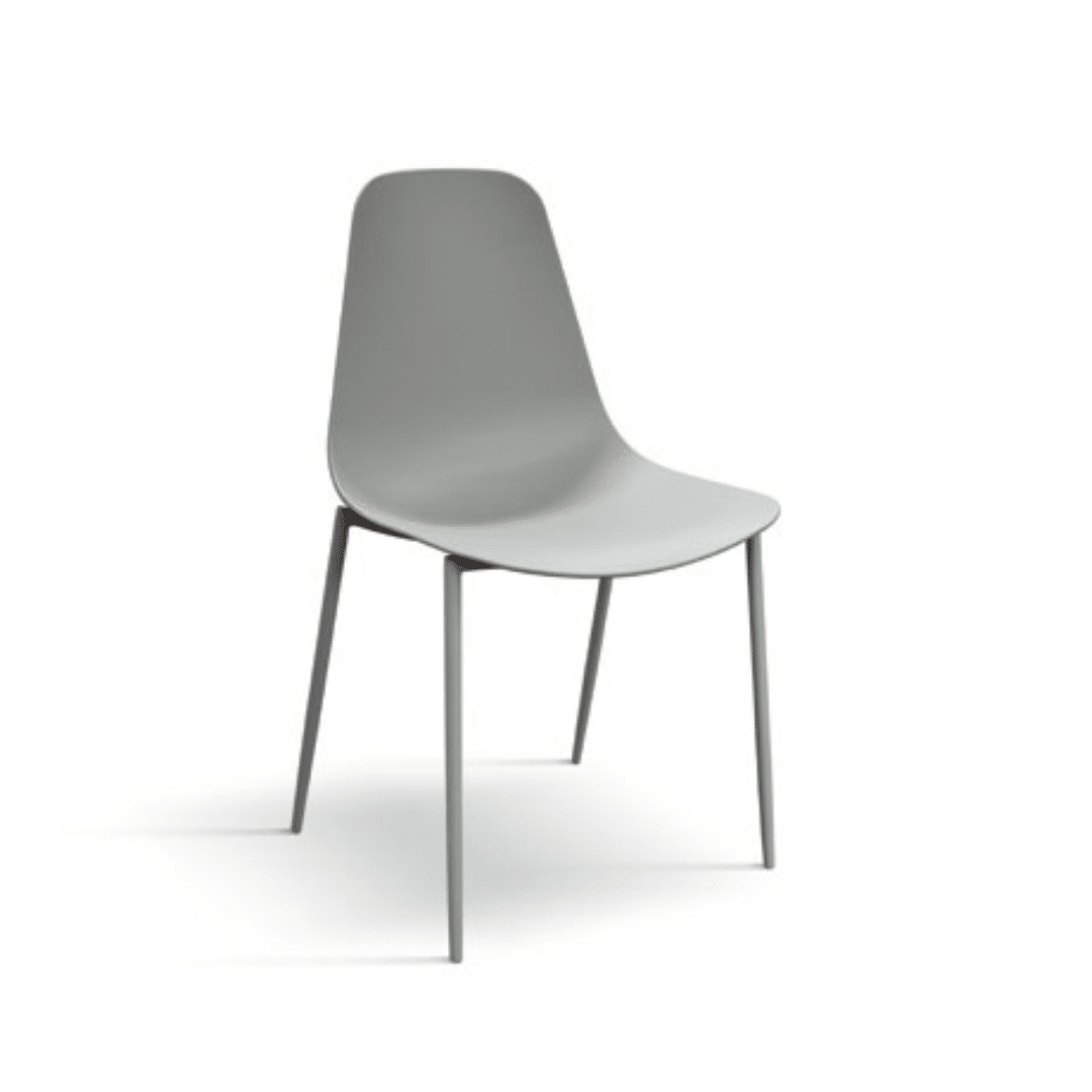 Set 4 scaune SHAPE -POLIPROPILENA- HORECA - GRI