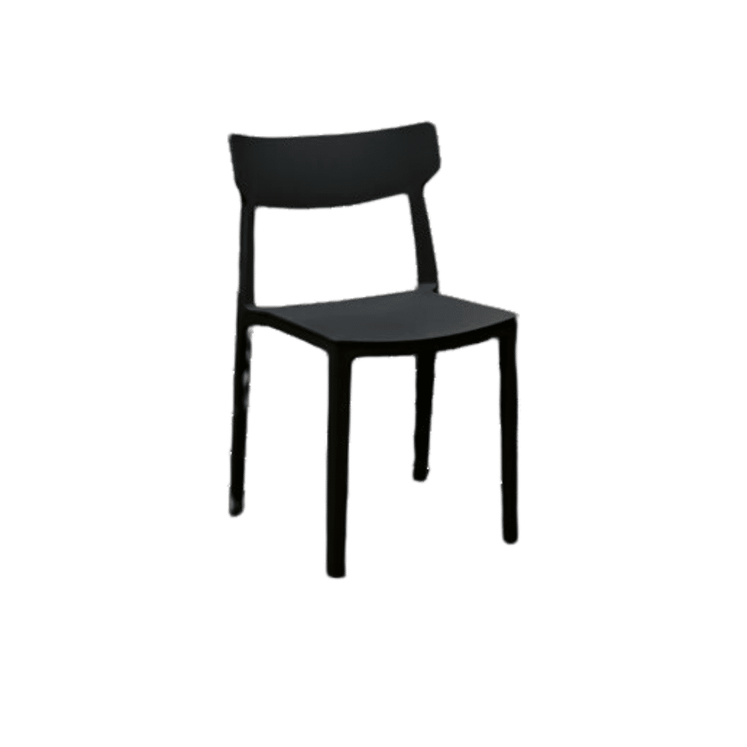 Set 4 scaune METRO -POLIPROPILENA-HORECA - NEGRU