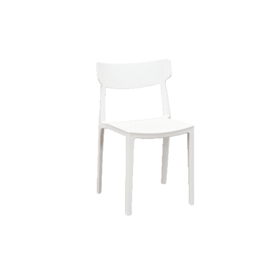 Set 4 scaune METRO -POLIPROPILENA-HORECA - ALB