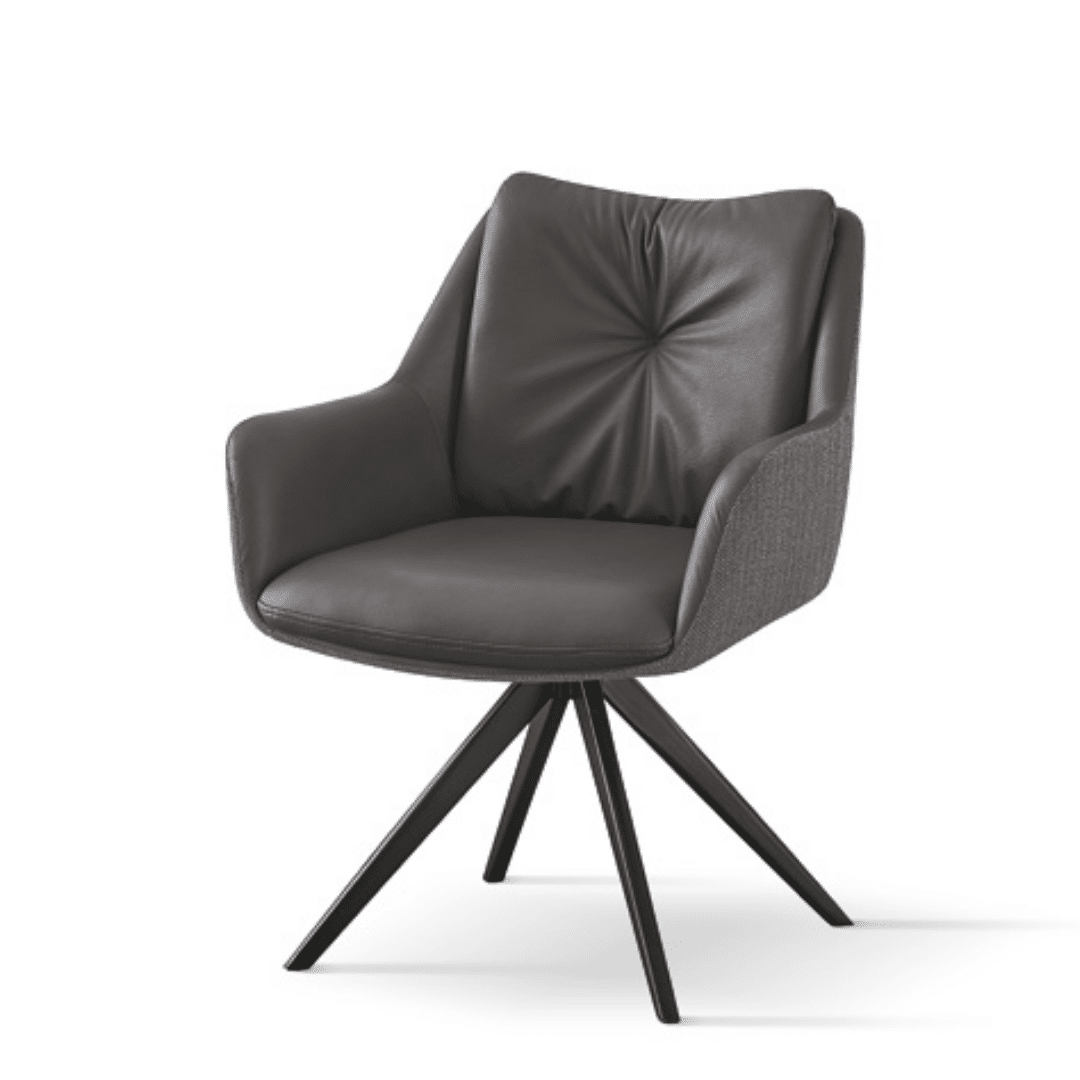 SCAUN TIP FOTOLIU ROTATIV ARMONY - IMITATIE PIELE - GRI