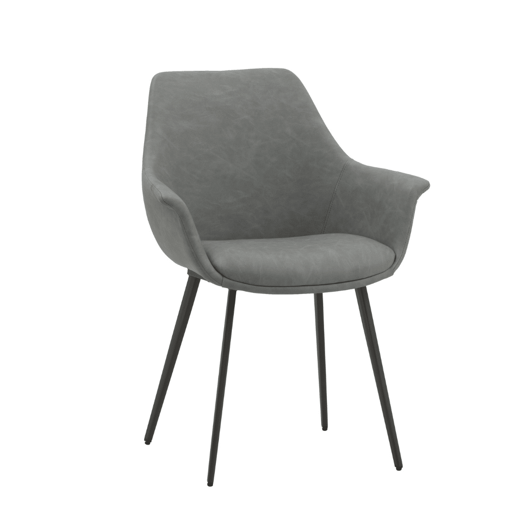 SCAUN TIP FOTOLIU MARTA -IMITATIE PIELE - GRI
