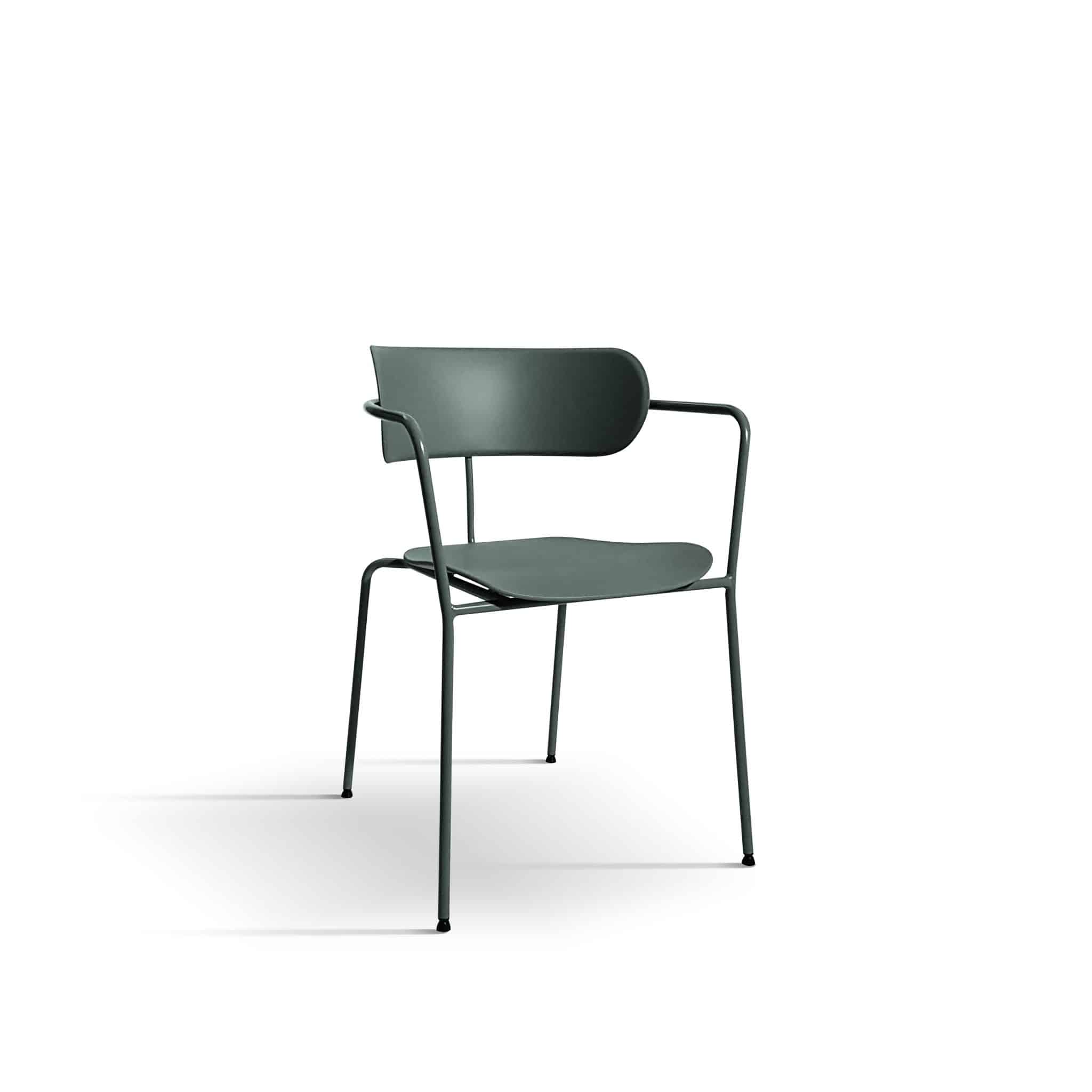 Set 4 scaune metalice MARSIGLIA -HORECA- h 76 cm - GRI