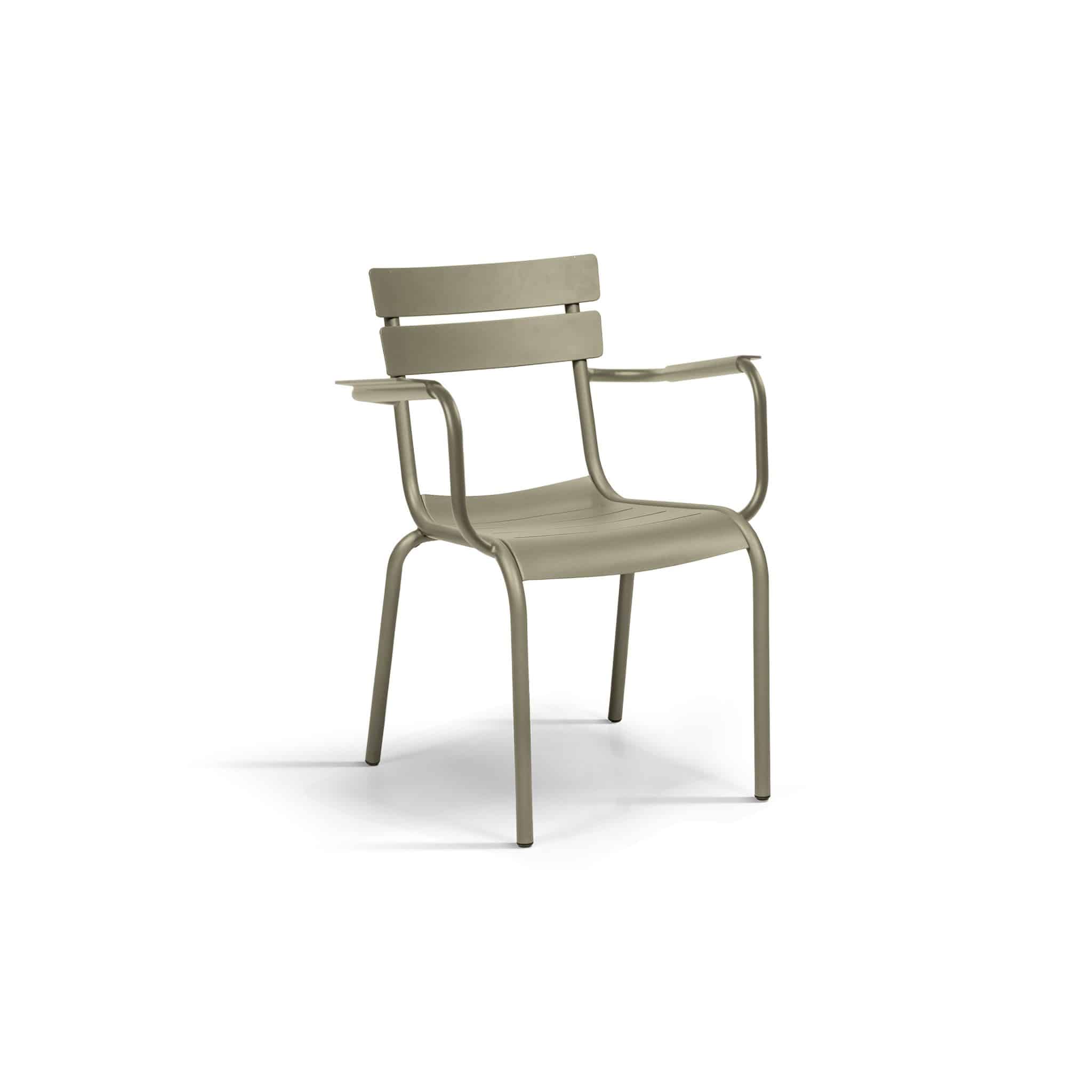 Set 4 scaune TIP FOTOLIU aluminiu -HORECA- h 81 cm - BEJ