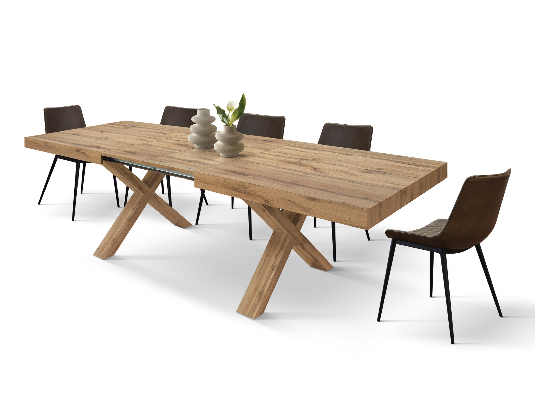 Masa Linda extensibila - RUSTIC INTEGRAL - 160 cm / 90 cm / h 77