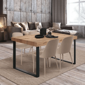 Masa Desire extensibila, picior metalic in U