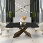 oglinda leaf metalica ⌀ 78 cm