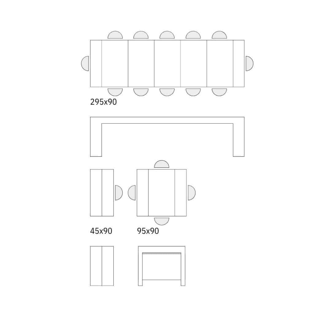 consola extensibila tip masa roni