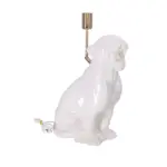 lampa ceramica leopard alb h 45 cm