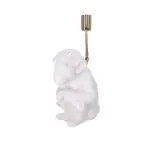 lampa ceramica maimuta alba h 35 cm