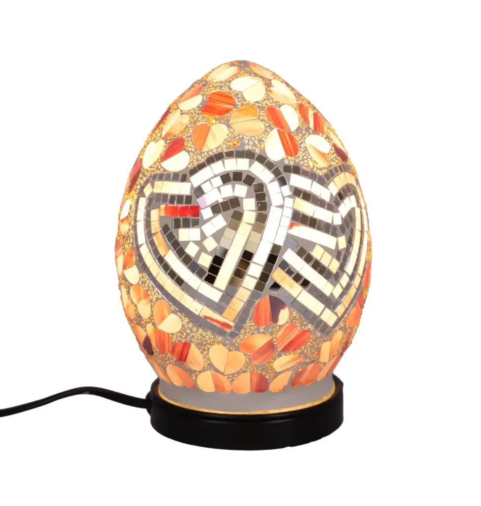 lampa de masa mozaic cuore h 21,5 cm