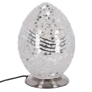 lampa de masa mozaic silver h 31,5 cm