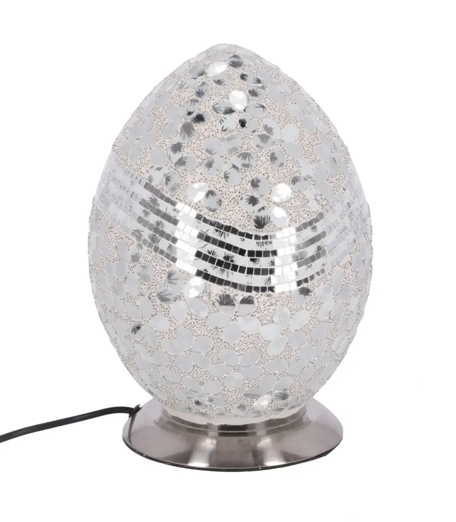 lampa de masa mozaic silver h 31,5 cm