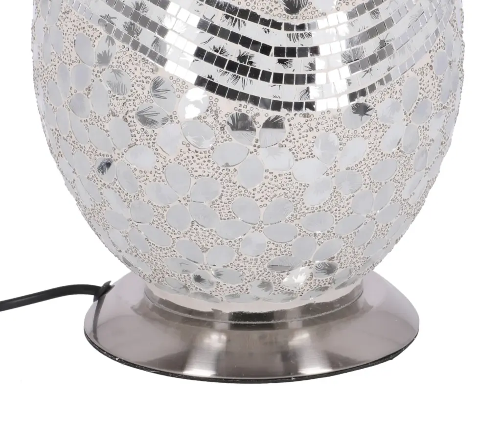lampa de masa mozaic silver h 31,5 cm