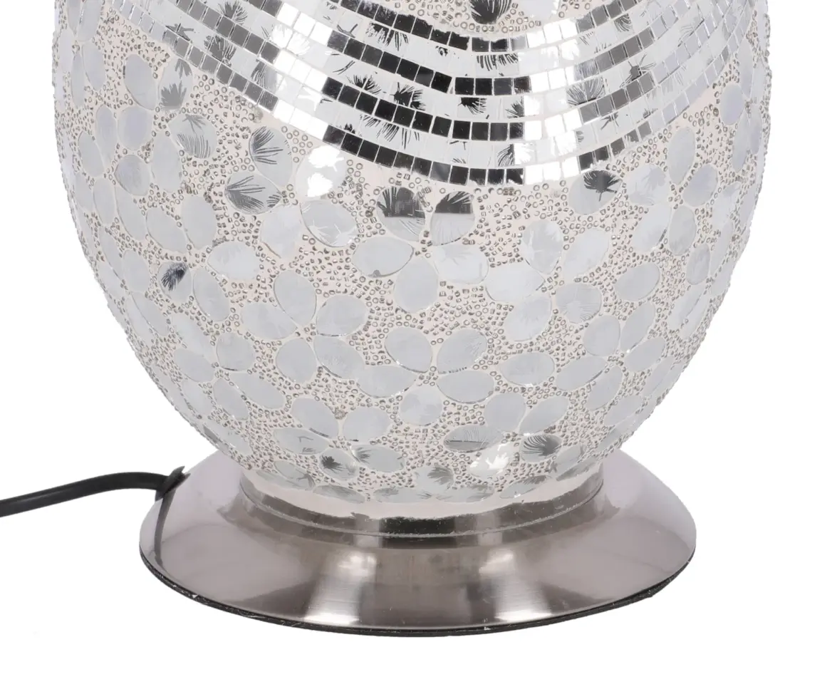 lampa de masa mozaic silver h 31,5 cm