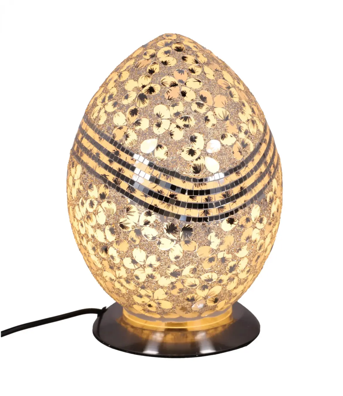 lampa de masa mozaic silver h 31,5 cm