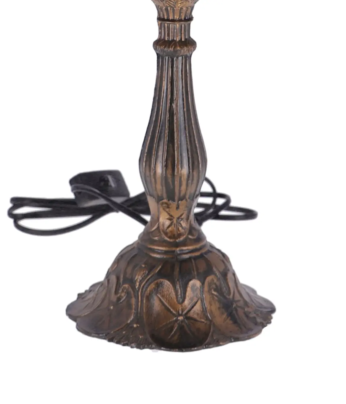 lampa de masa tiffany flower h 45 cm, abajur 30 cm