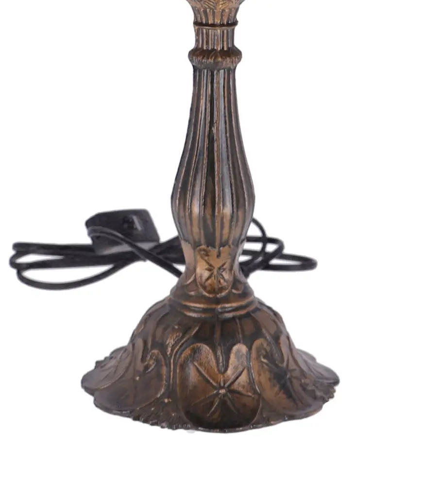 lampa de masa tiffany flower h 45 cm, abajur 30 cm