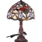 lampa de masa tiffany libelula h 45 cm ,abajur 30 cm