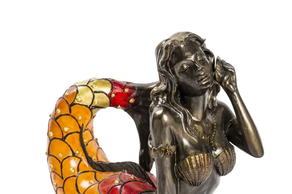 lampa de masa tiffany mermaid h 19 cm