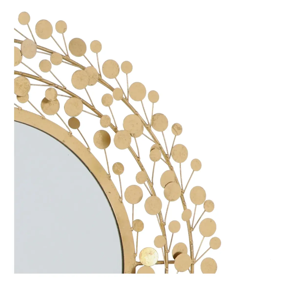 oglinda leaf metalica ⌀ 78 cm