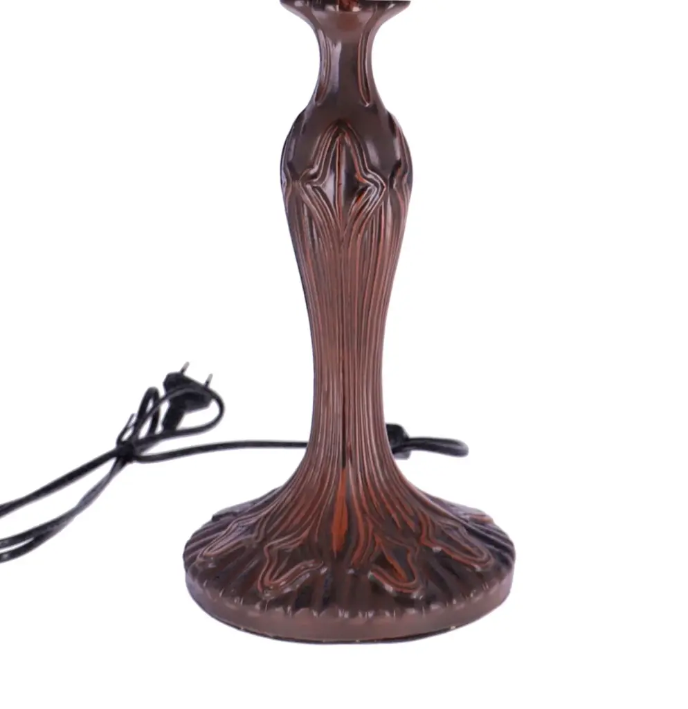 lampa de masa tiffany green h 62 cm, abajur 40 cm