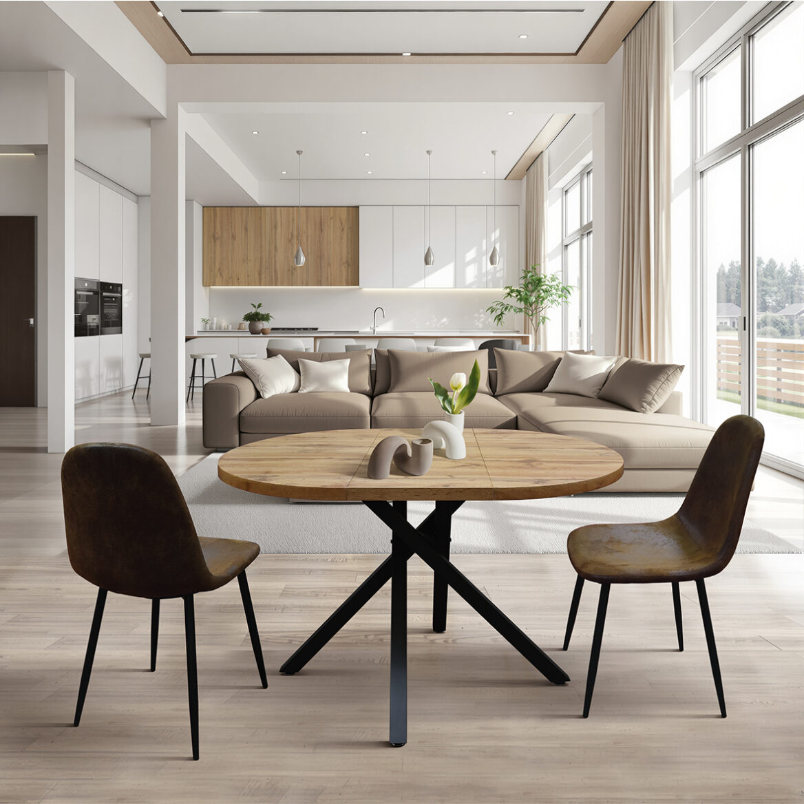 masa rotunda extensibila nada Ø 100 cm