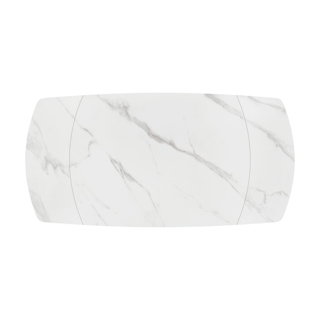 masa ceramica extensibila rotativa white120 x 88 x h 76 cm