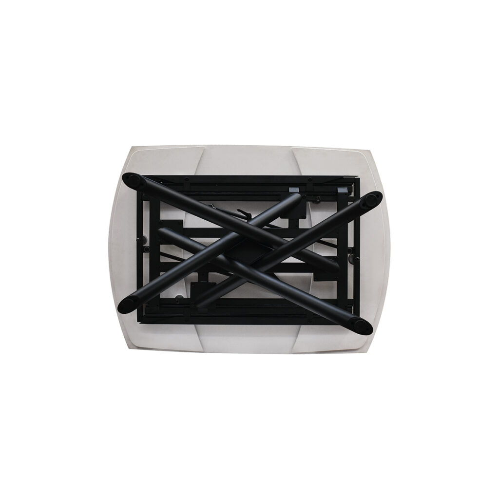 masa ceramica extensibila rotativa white120 x 88 x h 76 cm