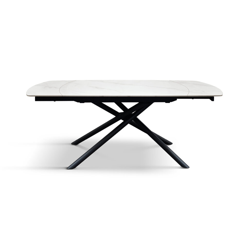 masa ceramica extensibila rotativa white120 x 88 x h 76 cm