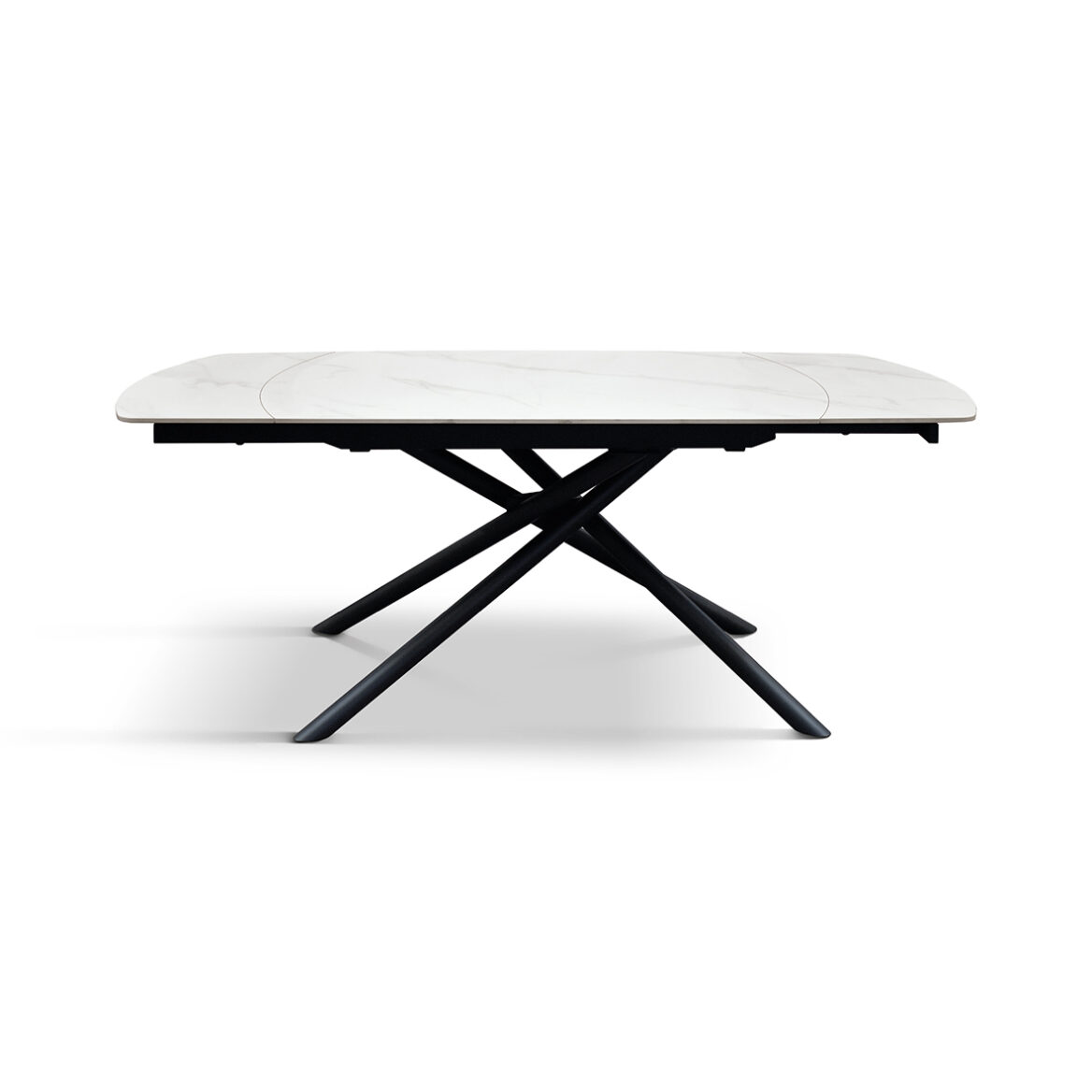 masa ceramica extensibila rotativa white120 x 88 x h 76 cm