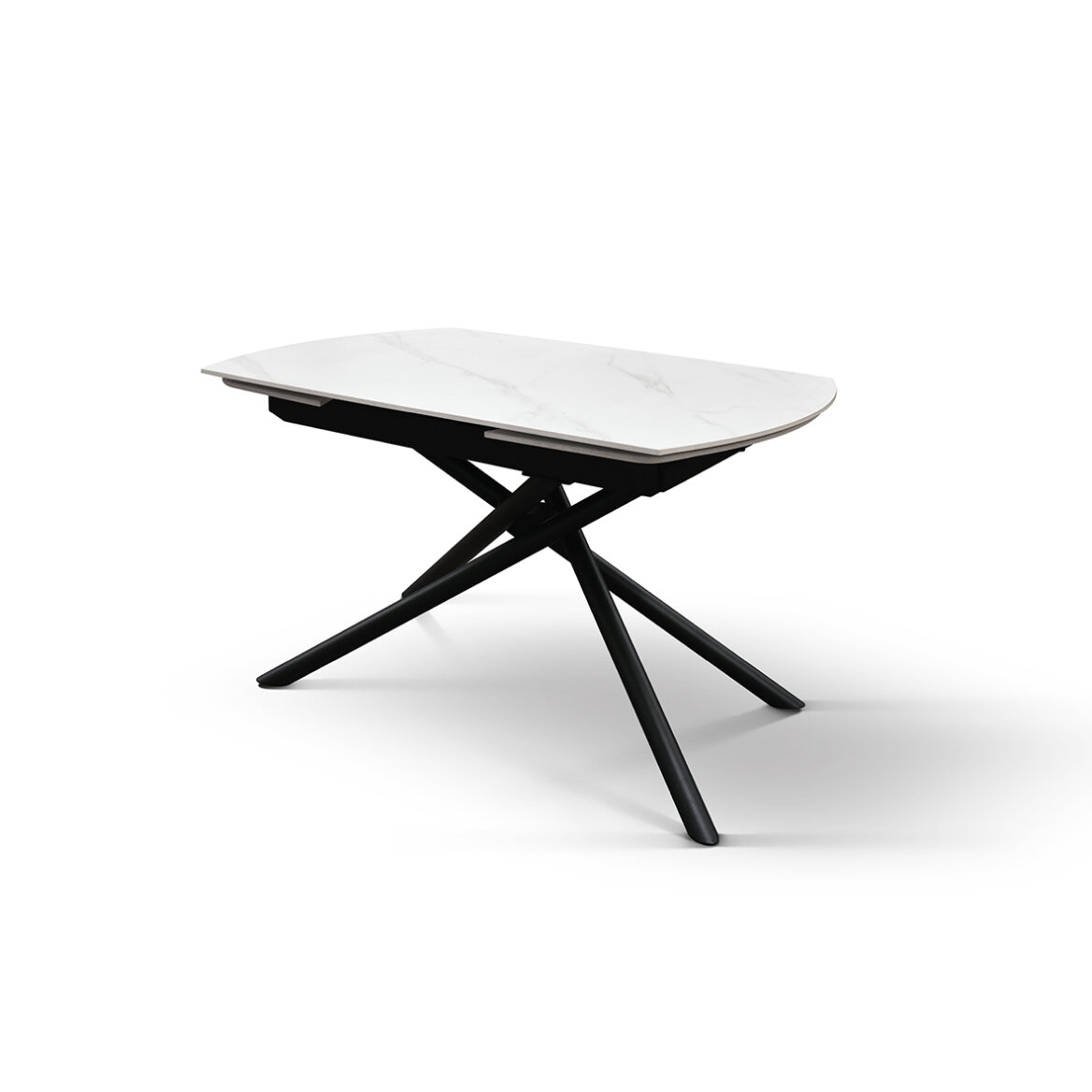 masa ceramica extensibila rotativa white120 x 88 x h 76 cm