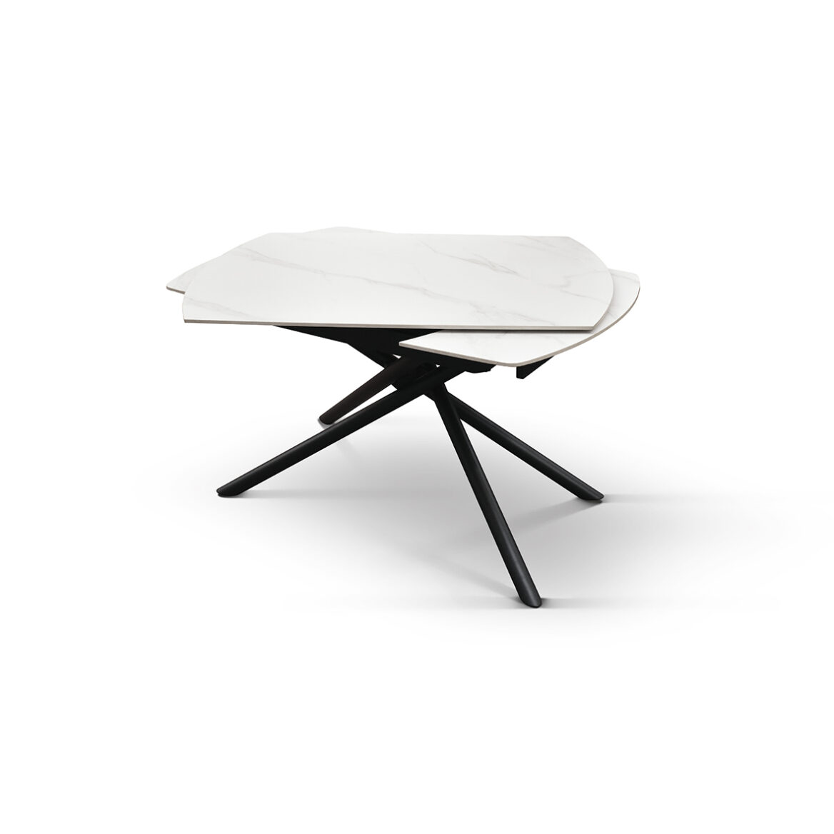 masa ceramica extensibila rotativa white120 x 88 x h 76 cm