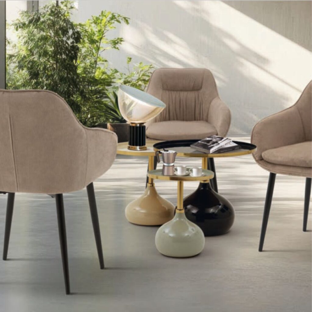 masuta cafea noir eclipse metalica Ø 60 cm/ h 55 cm