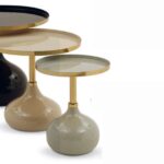 masuta cafea noir eclipse metalica Ø 60 cm/ h 55 cm