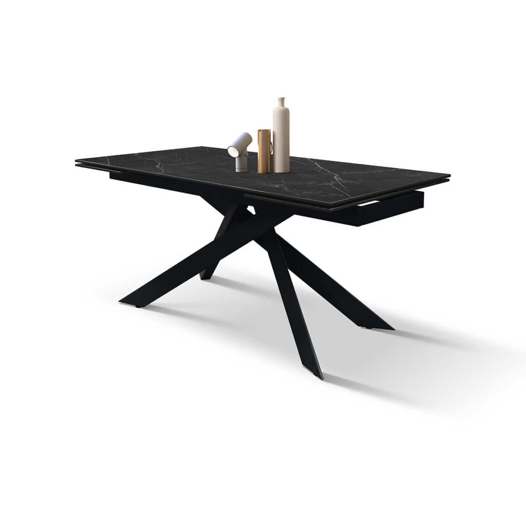 masa ceramica extensibila calacatta 160 cm/ 90 cm/ h76 cm