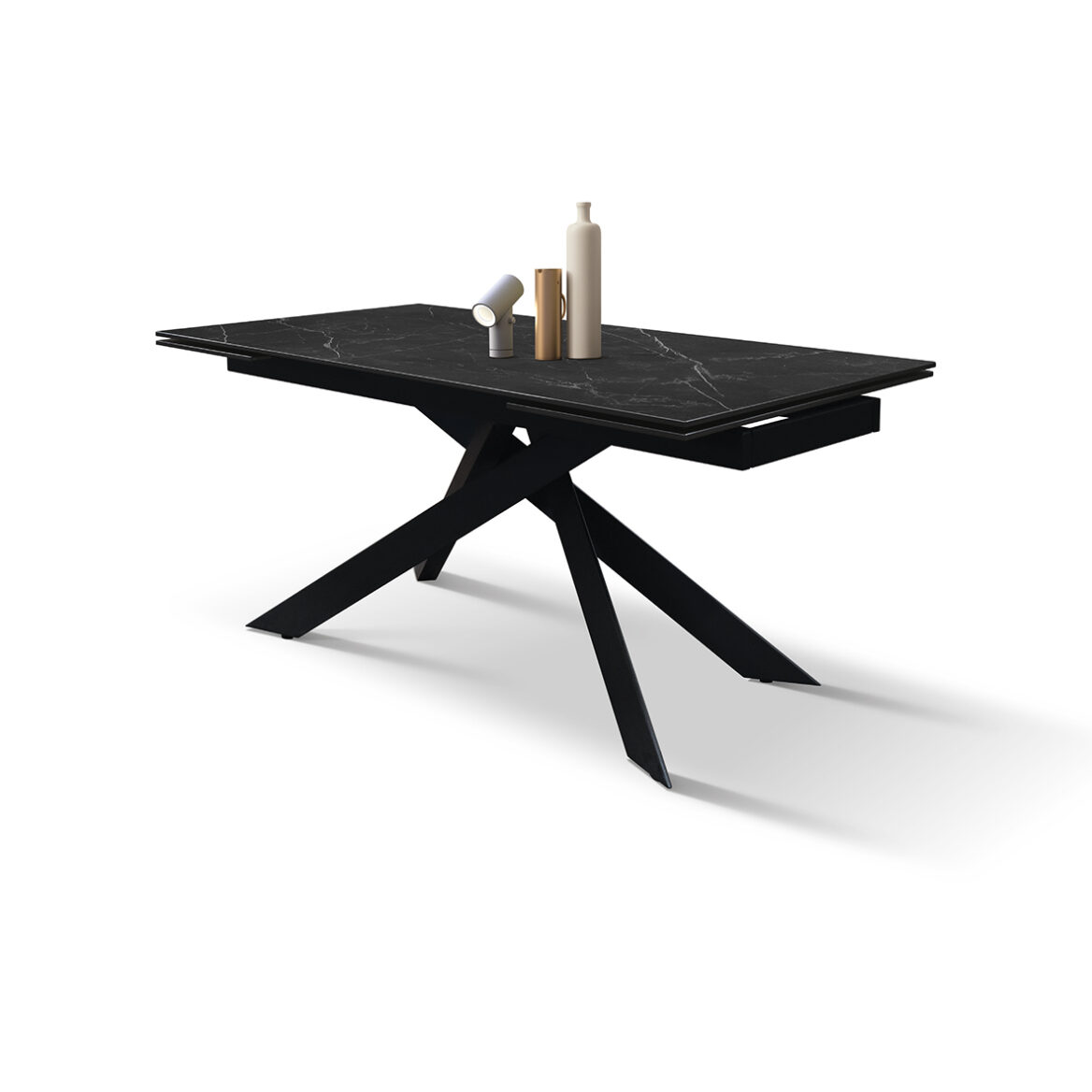 masa ceramica extensibila calacatta 160 cm/ 90 cm/ h76 cm