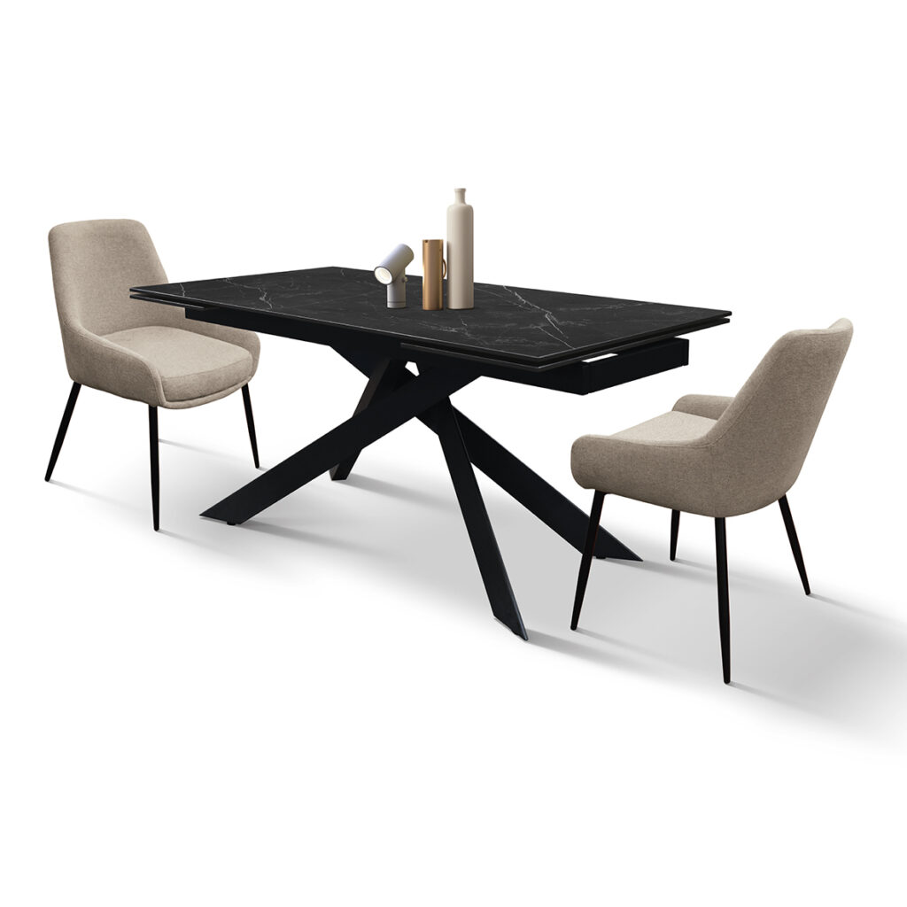 masa ceramica extensibila calacatta 160 cm/ 90 cm/ h76 cm