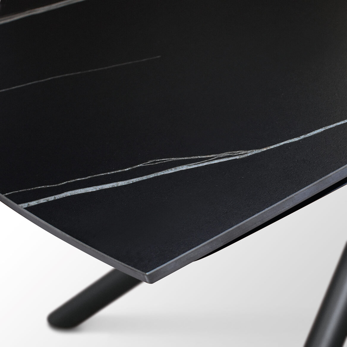 masa ceramica extensibila rotativa noir 120 x 88 x h 76 cm