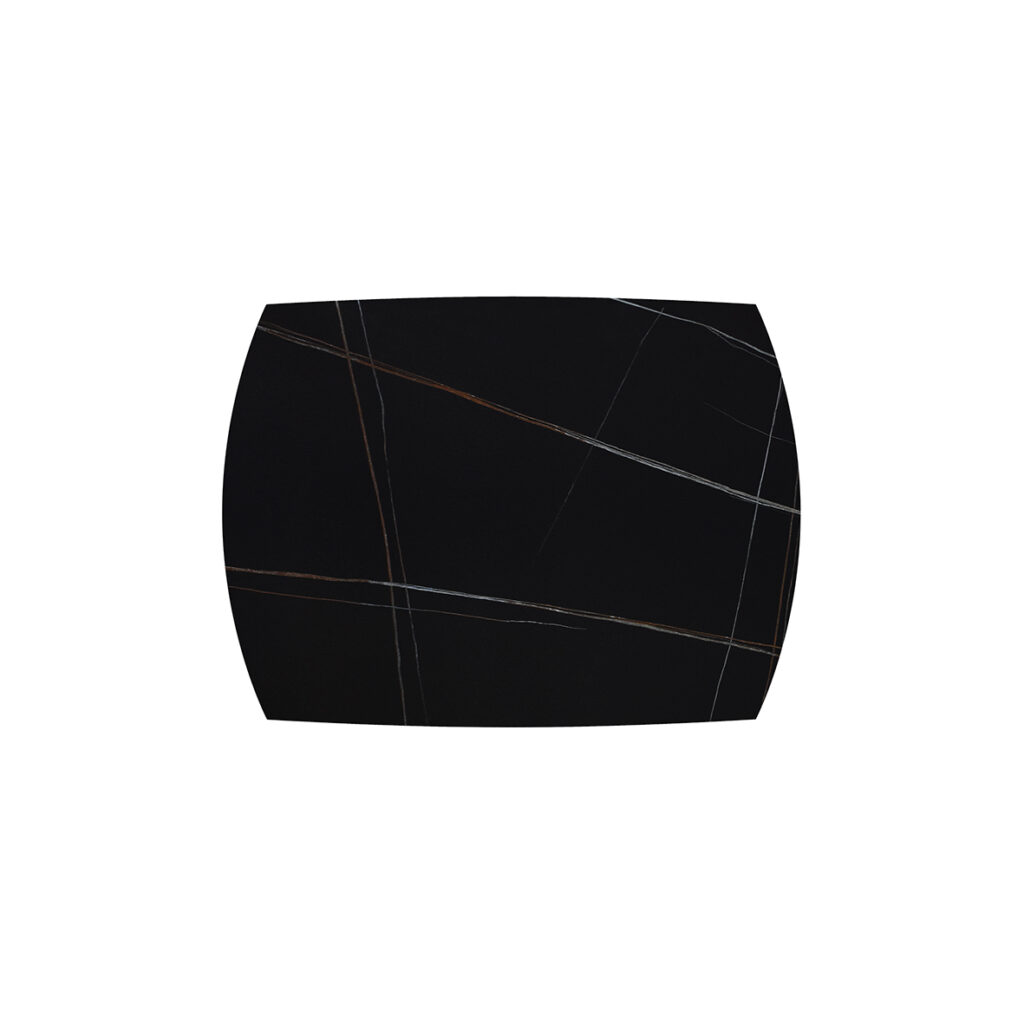 masa ceramica extensibila rotativa noir 120 x 88 x h 76 cm