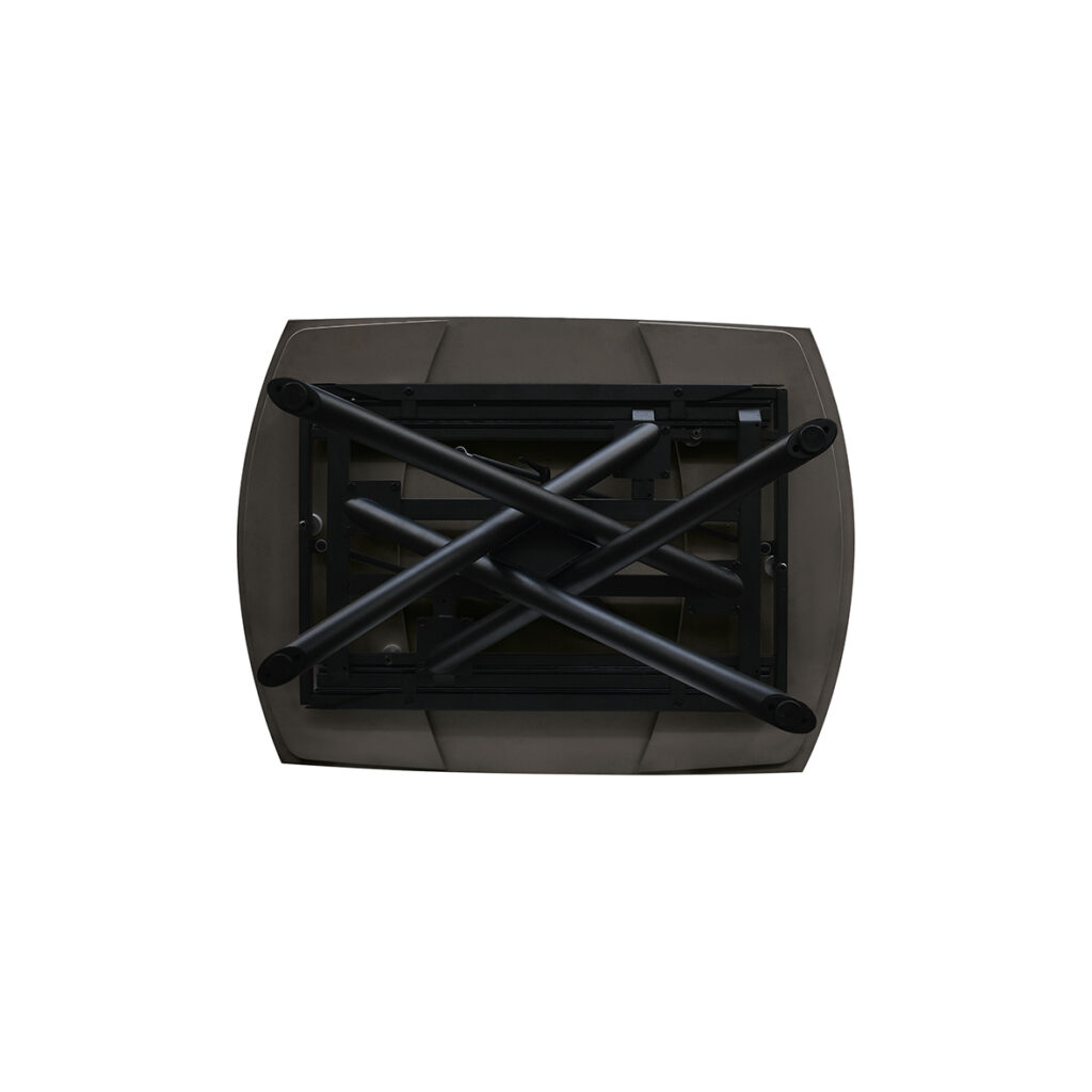 masa ceramica extensibila rotativa noir 120 x 88 x h 76 cm