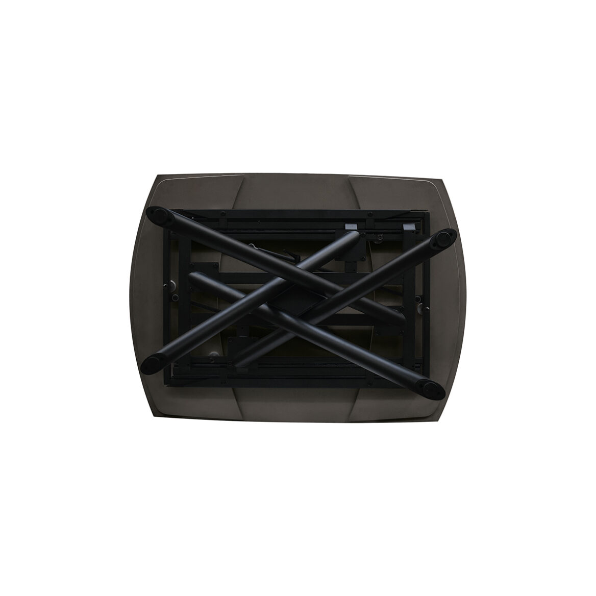 masa ceramica extensibila rotativa noir 120 x 88 x h 76 cm