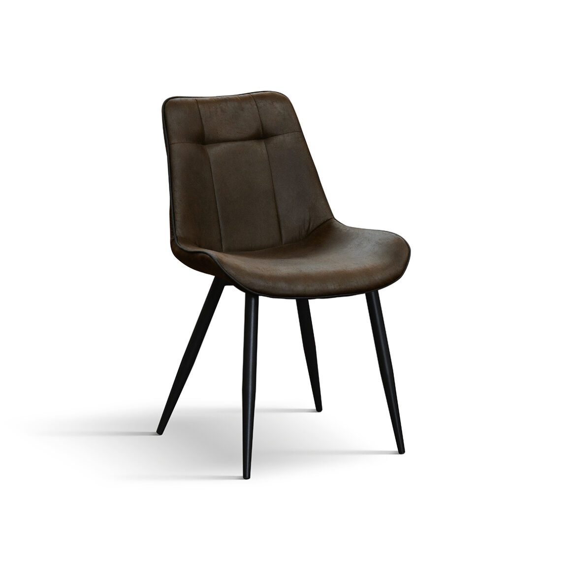 set 4 scaune industry, piele ecologica ,structura metalica