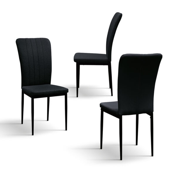 set 6 scaune alto, tesatura ,structura metalica