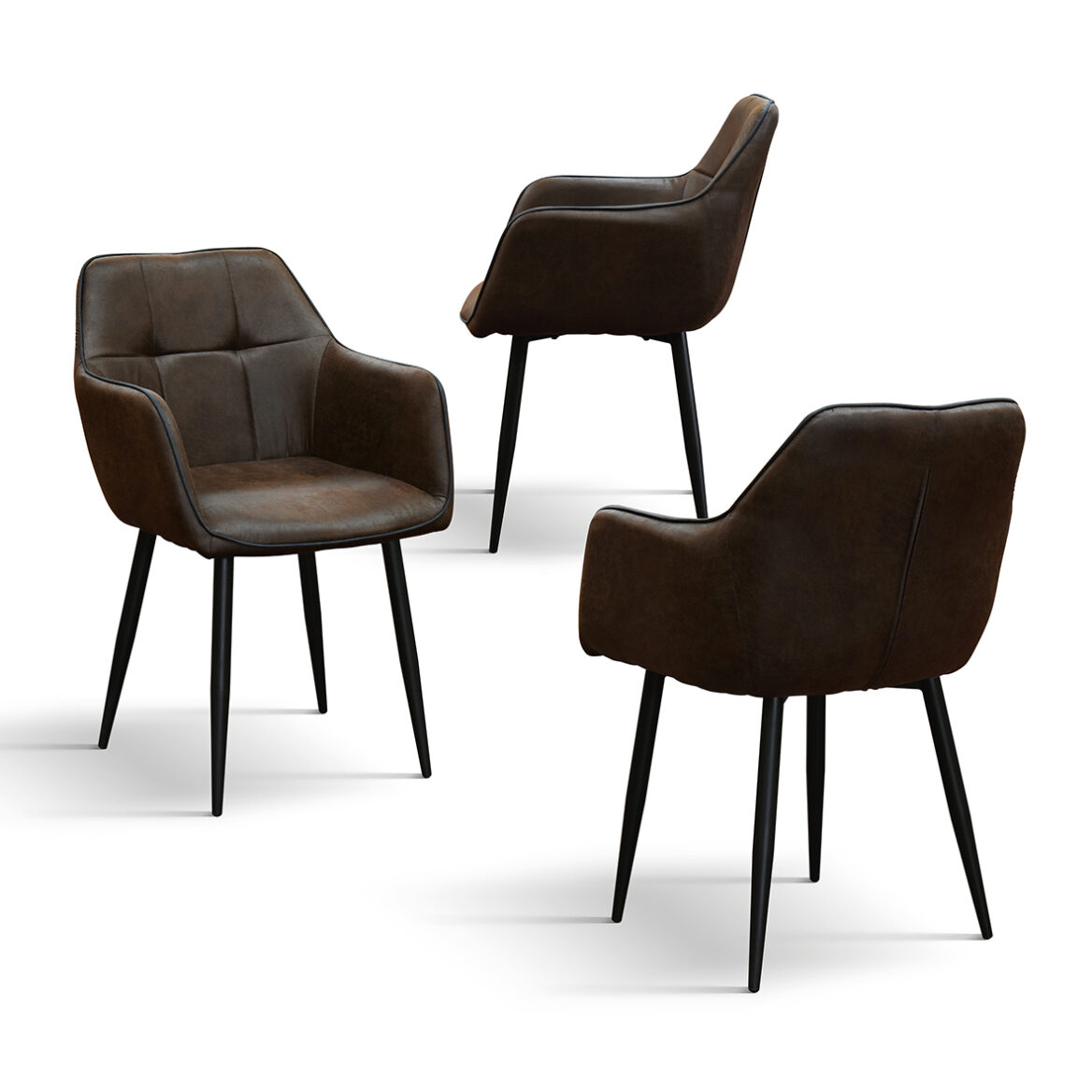 set 4 scaune industry, piele ecolo