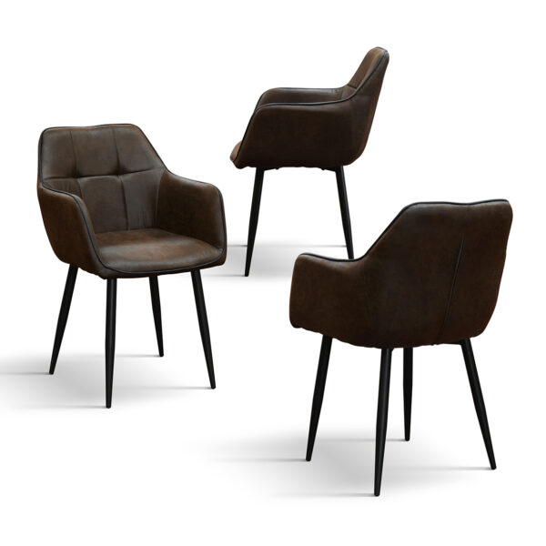 set 4 scaune industry, piele ecolo