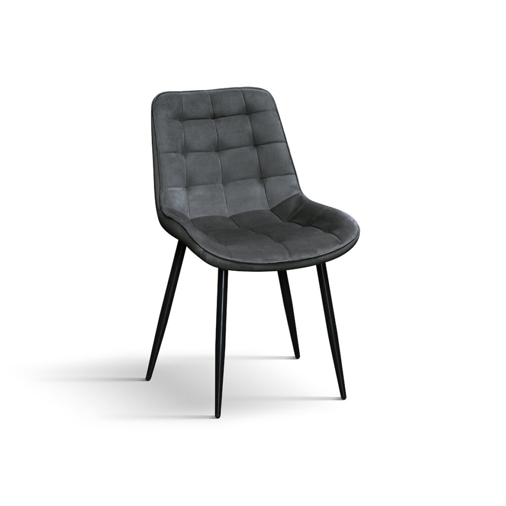 set 4 scaune ernest tapitate ,structura metalica